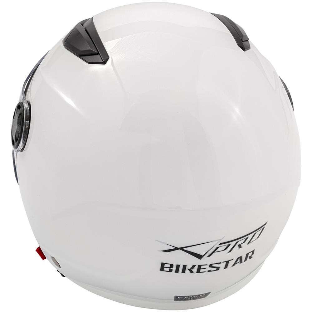 Casco Scooter Moto Bambino Ragazzo Certificato Ece 22-05 Protettivo Bianco S - Foto 5