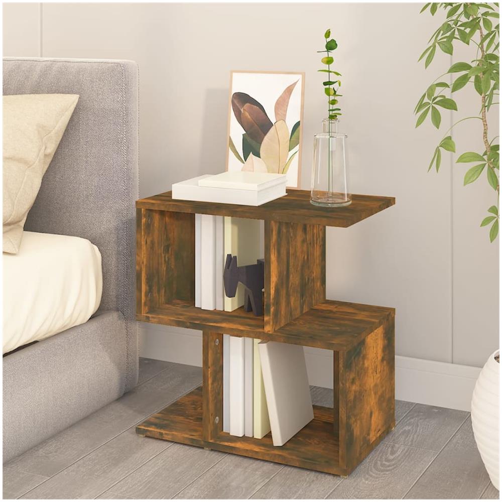 Comodino Rovere Fumo 50x30x51,5 Cm In Legno Multistrato - Foto 2