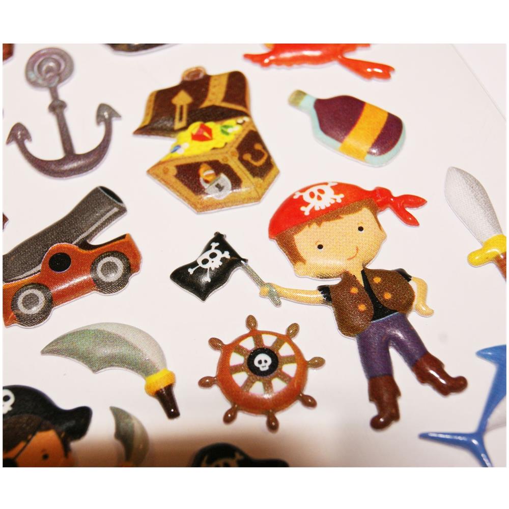 Stand Di Decorazione Per Bambini - Pirati - Adesivi 3d - Foto 1