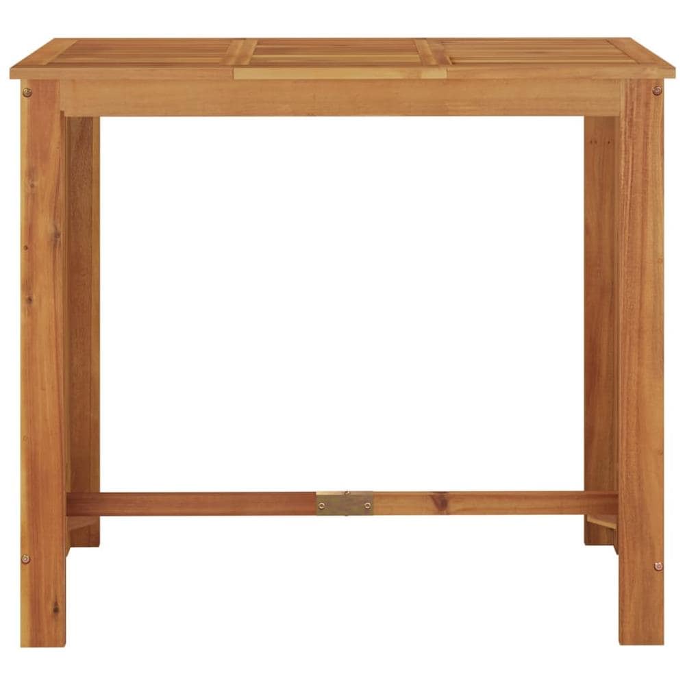 Tavolo Da Bar Da Giardino 120x60x105cm Legno Massello Di Acacia - Foto 3