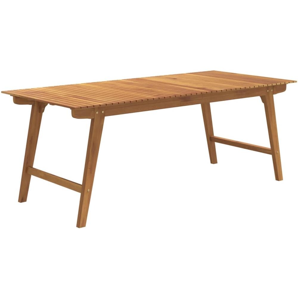 Tavolo Da Giardino 200x90x75 Cm Legno Massello Di Acacia - Foto 2
