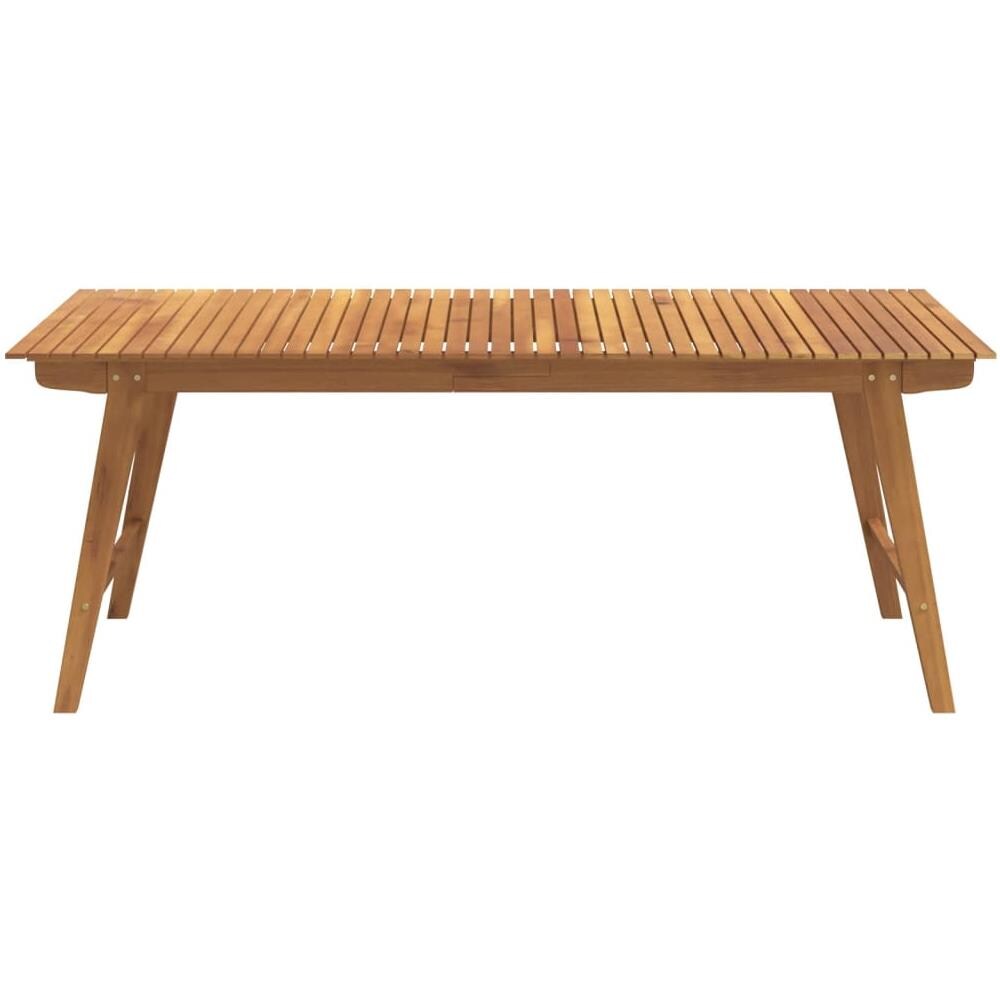 Tavolo Da Giardino 200x90x75 Cm Legno Massello Di Acacia - Foto 3