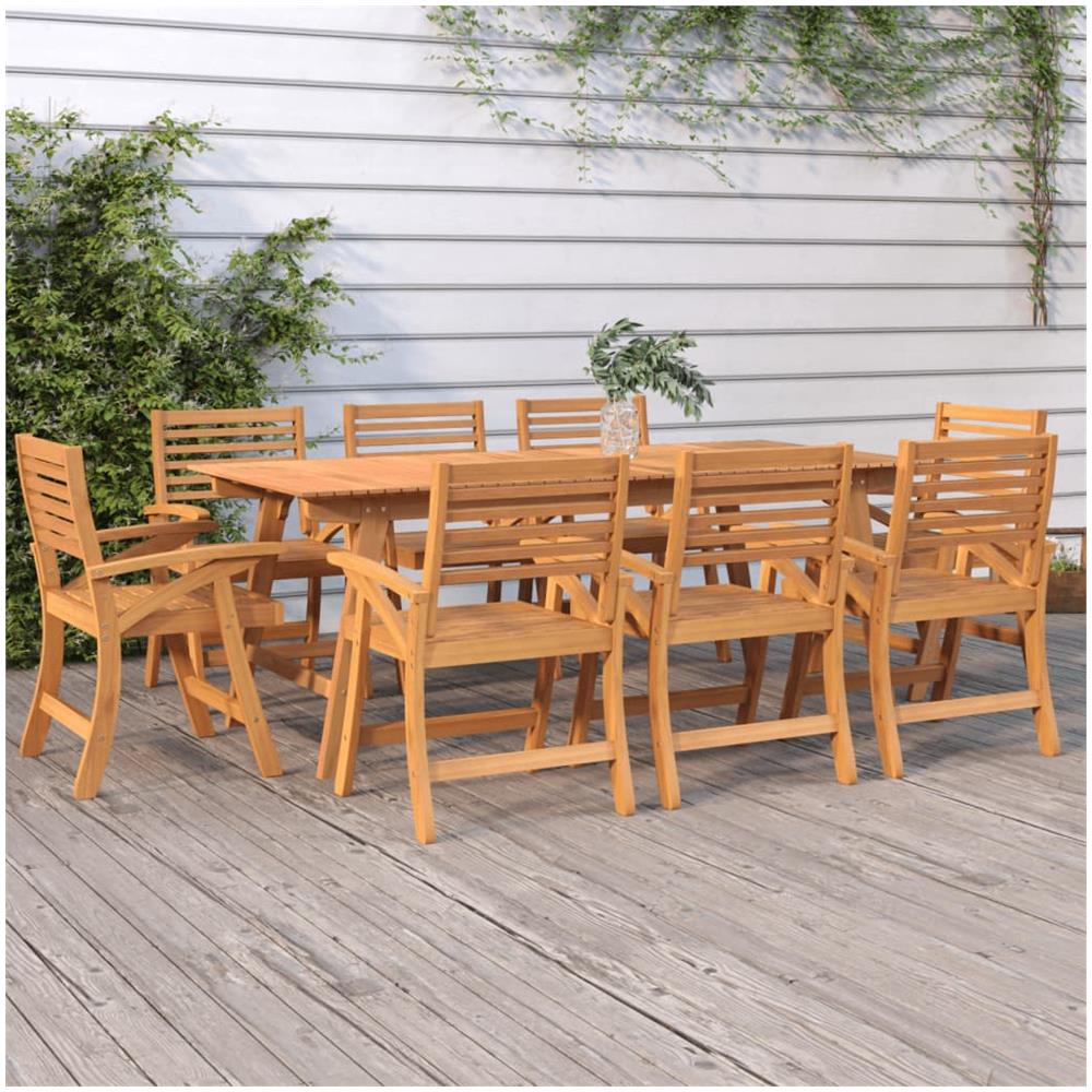 Tavolo Da Giardino 200x90x75 Cm Legno Massello Di Acacia - Foto 1
