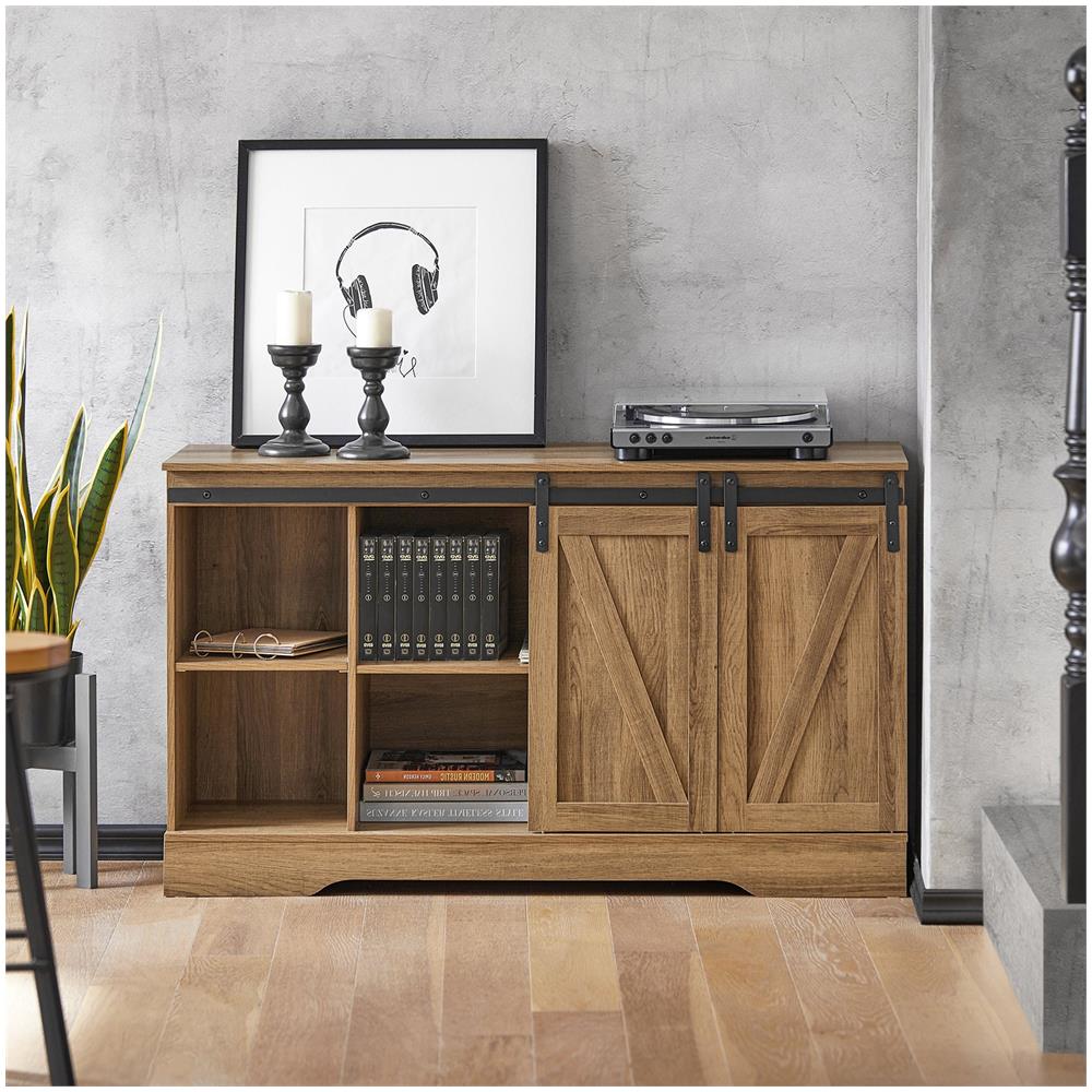 Credenza Con Ante Scorrevoli, Mobile Da Ingresso, Scarpiera, Armadietto Multifunzionale Fsb60-br - Foto 7