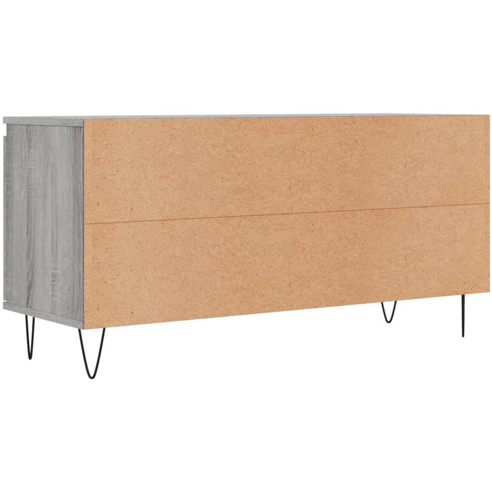 Mobile Porta Tv Grigio Sonoma 104x35x50 Cm In Legno Multistrato - Foto 7