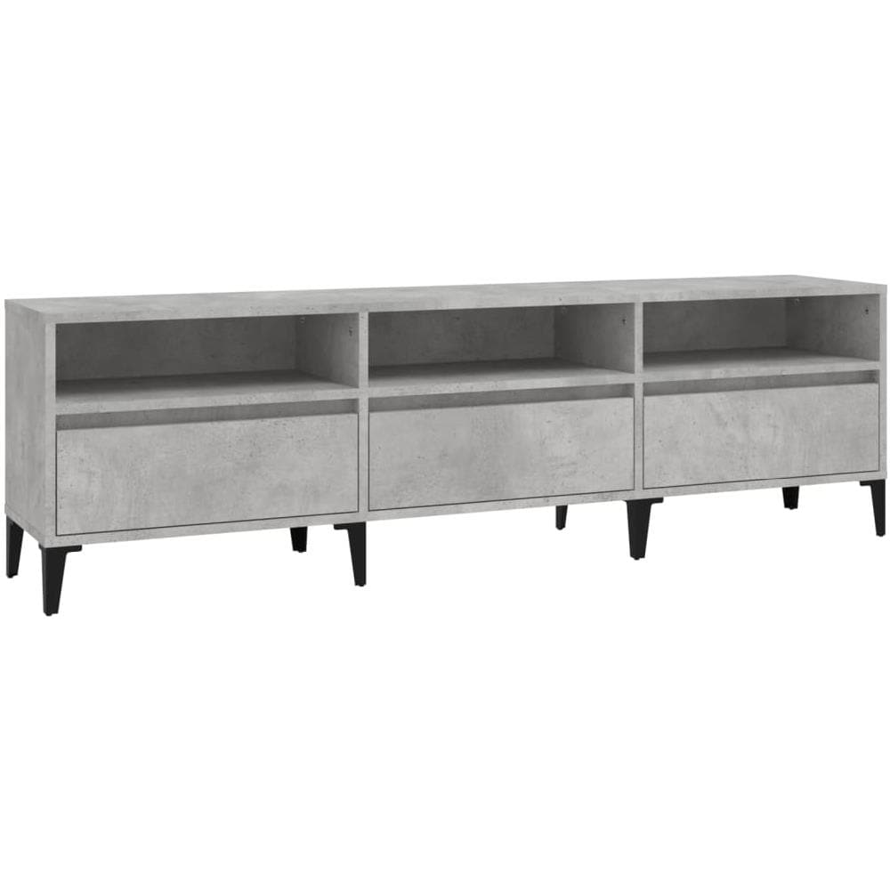 Mobile Tv Grigio Cemento 150x30x44,5 Cm Legno Multistrato - Foto 2