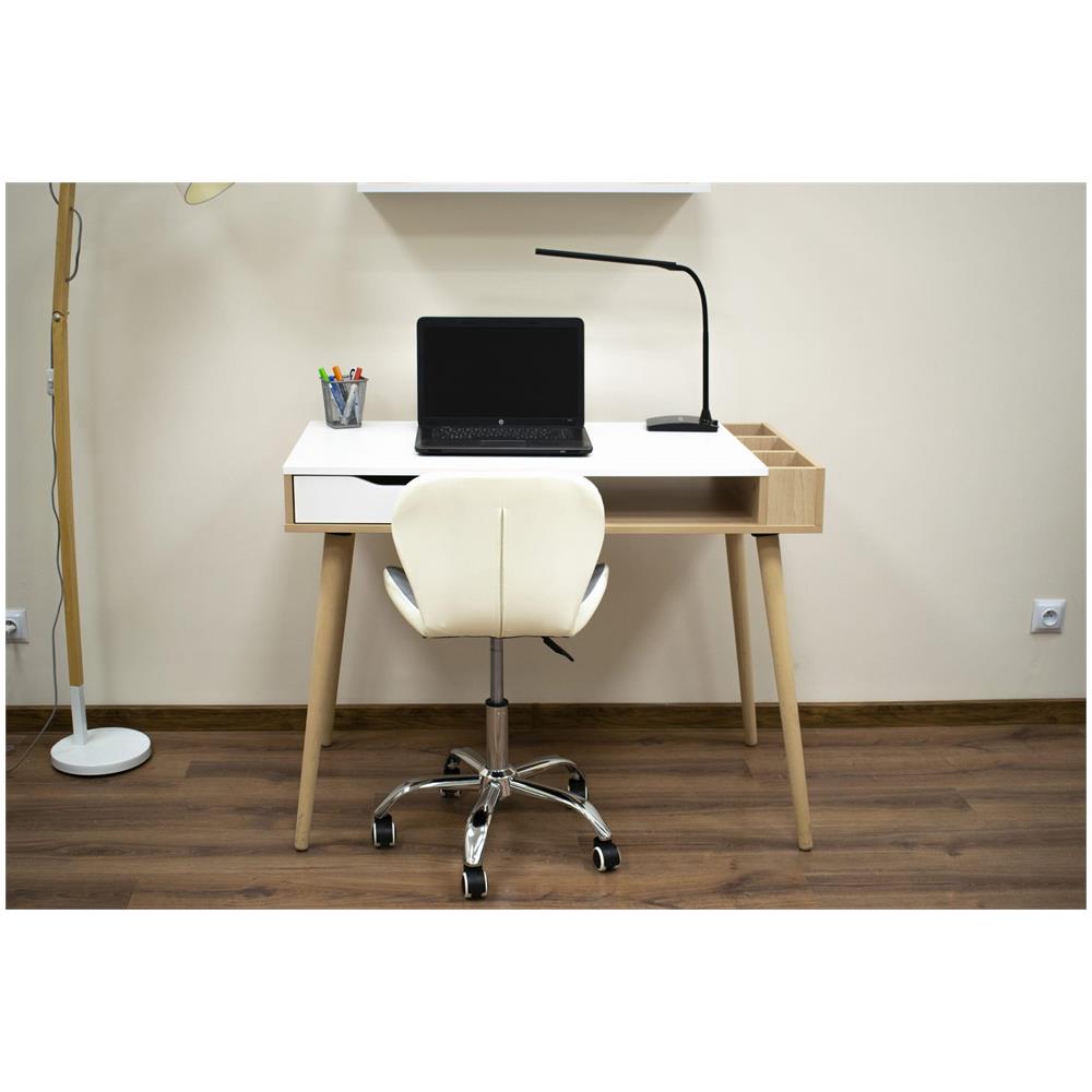 Sedia girevole Valora AVOLA grigia e bianca dal design ergonomico - Foto 10