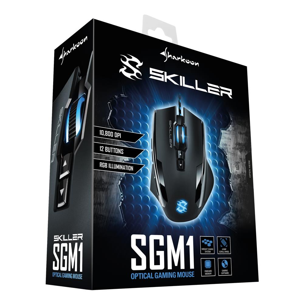 Mouse Skiller SGM1 Ottico 12 Tasti 10800 DPI Colore Nero - Foto 2