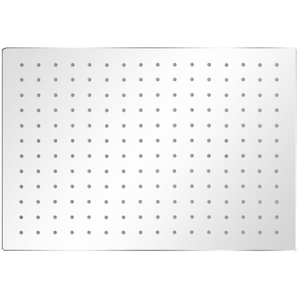 Soffione Per Doccia A Pioggia 2pz Acciaio Inossidabile 30x40cm - Foto 2