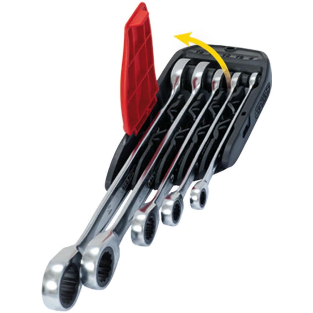 503.5905 - Serie Di Chiavi Combinate Con Bocca Aperta A Cricco 5 Pezzi - Foto 2