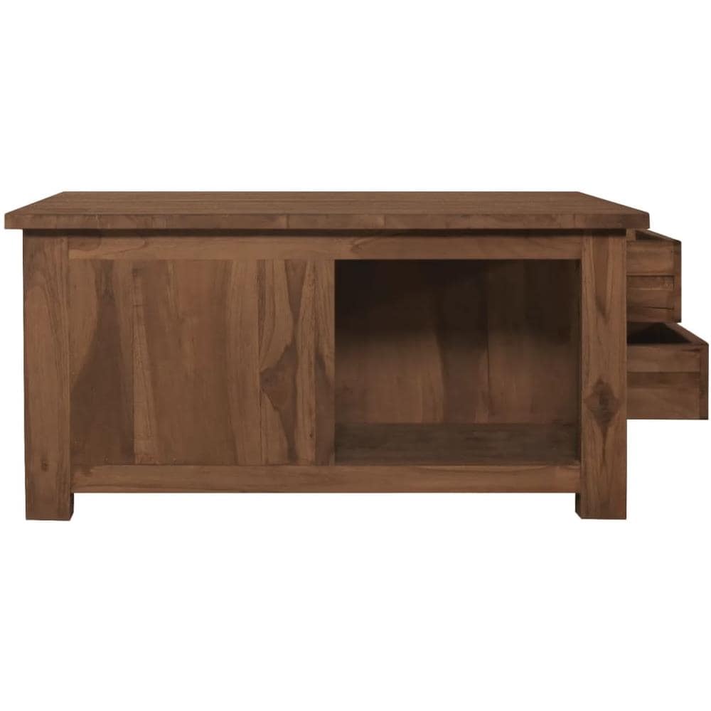 Tavolino da Caffè 68x68x33 cm in Legno Massello di Teak - Foto 2