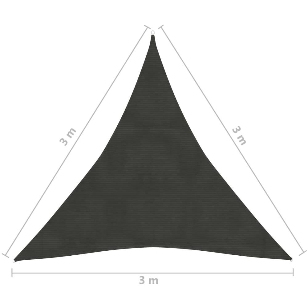 Vela Parasole 160 G / m Antracite 3x3x3 M In Hdpe - Foto 6