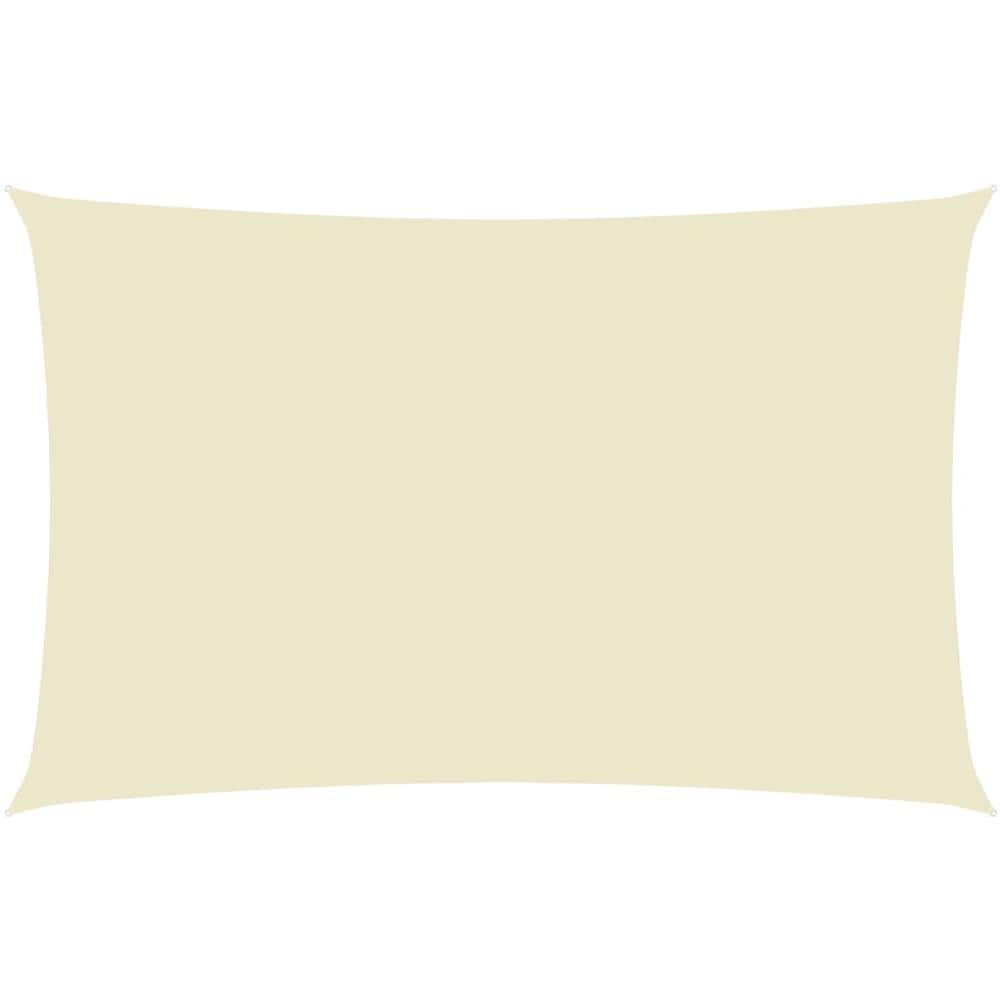 Parasole a Vela Oxford Rettangolare 2x5 m Crema - Foto 1