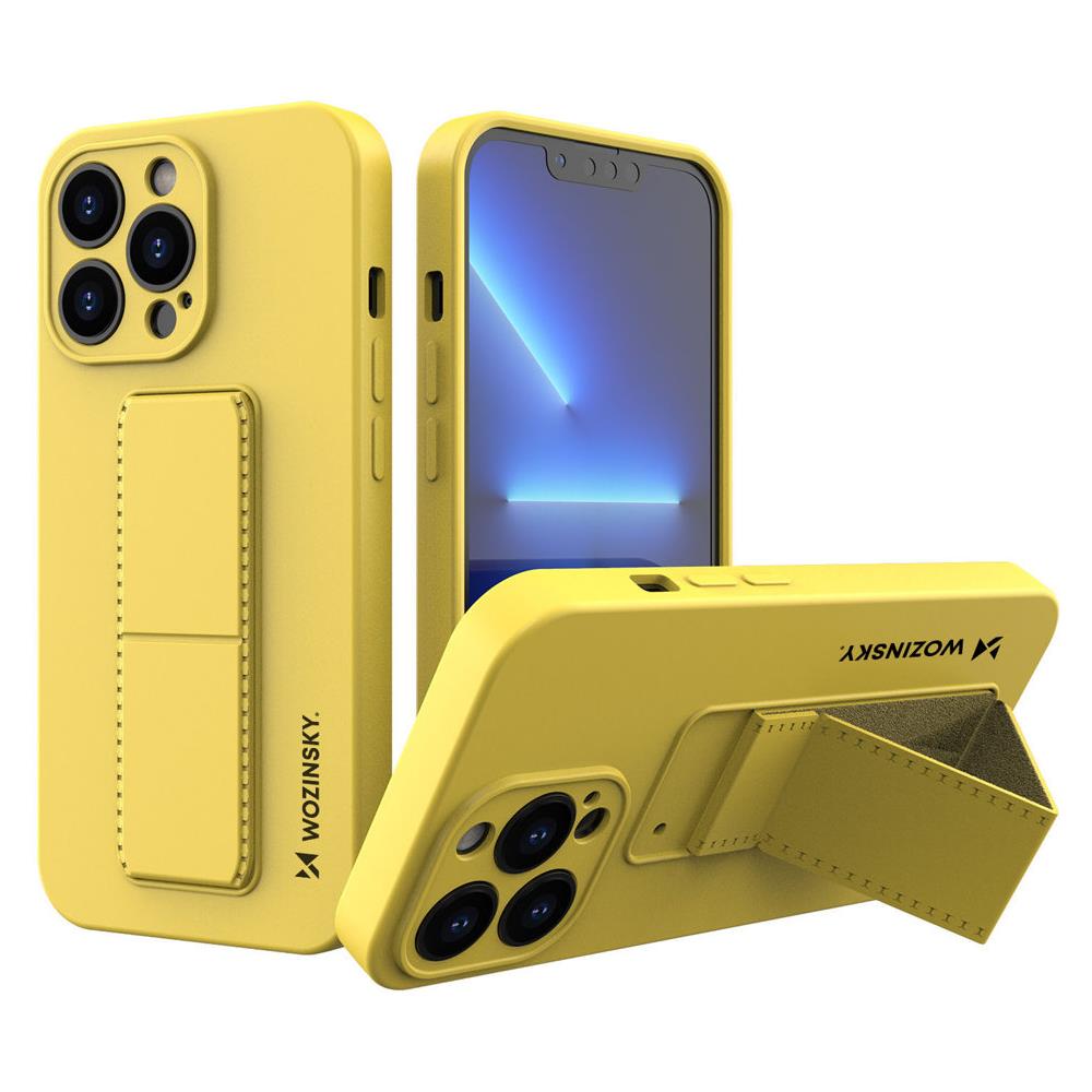 Kickstand Case Custodia Cover Protettiva Per Iphone 13 Mini Giallo - Foto 1