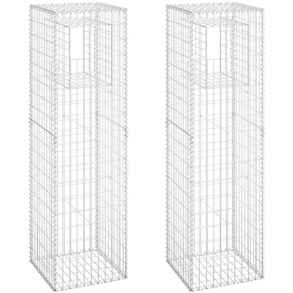 Cesti A Gabbione A Torre 2 Pz 50x50x180 Cm In Ferro - Foto 2