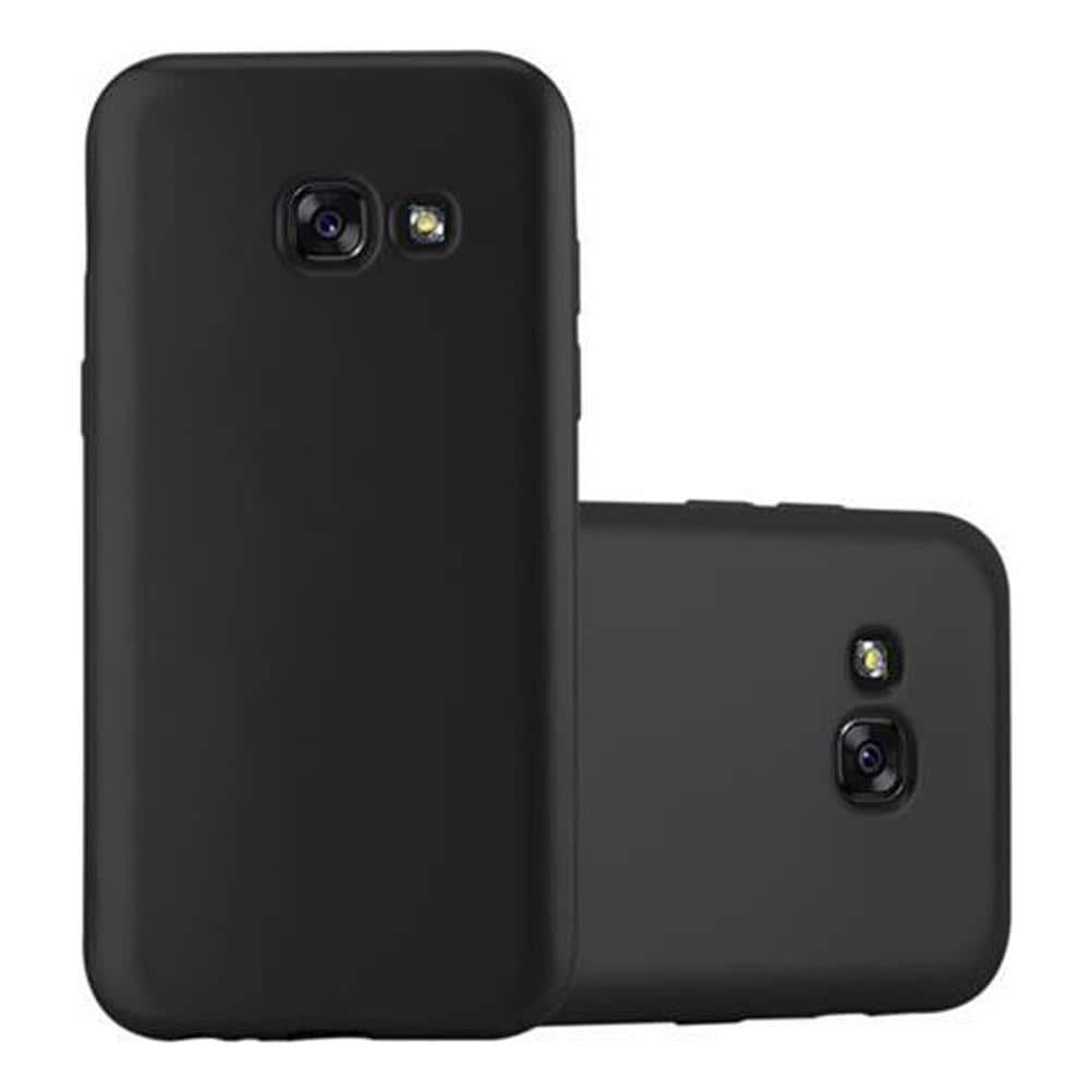 Custodia Compatibile Con Samsung Galaxy A3 2017 In Nero Metallico - Coperchio Protettivo In Silicone Tpu Flessibile - Foto 1