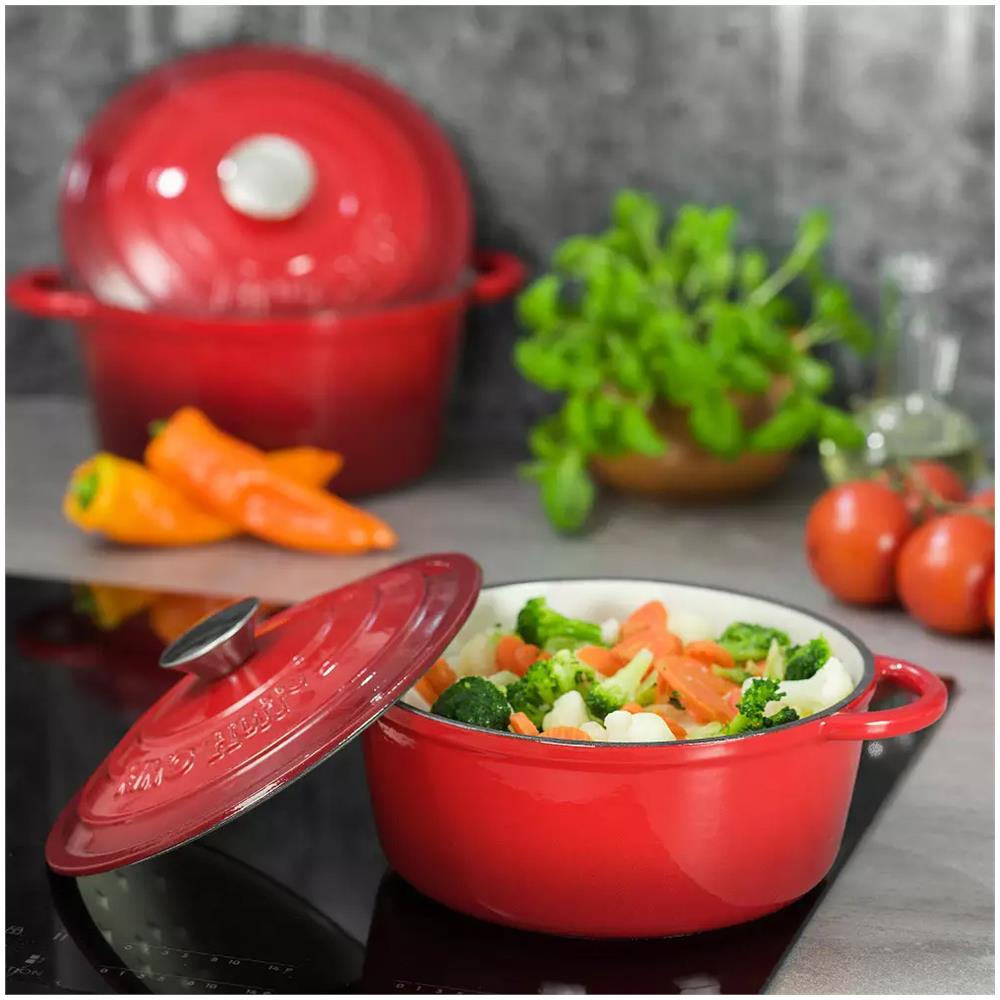 Casseruola In Ghisa Smaltata 24cm Kh-1529 - Foto 3