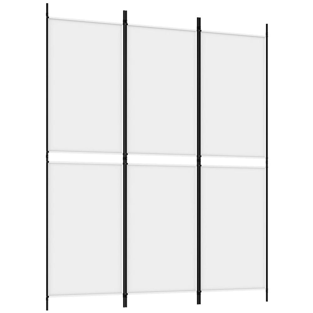 Divisorio A 3 Pannelli Bianco 150x180 Cm In Tessuto - Foto 2