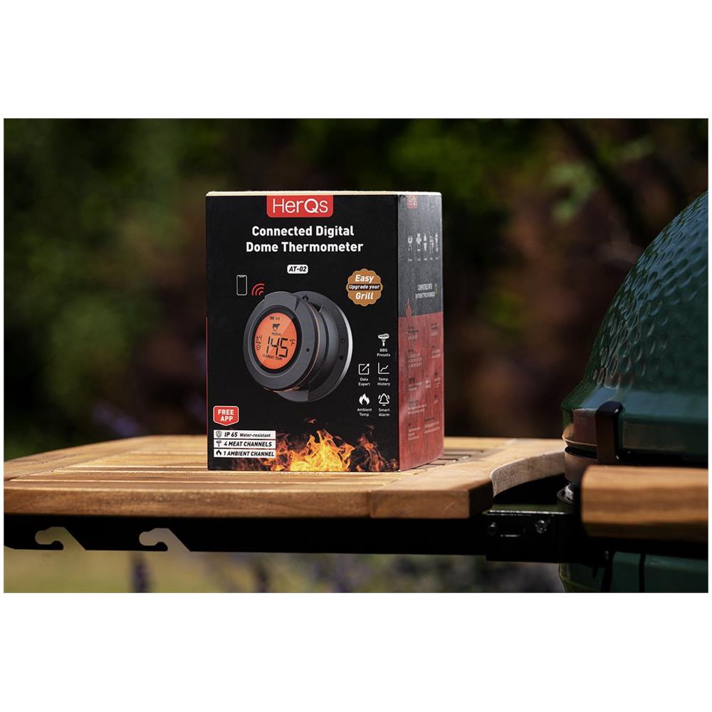 Termometro A Cupola - Termometro Da Cucina, Barbecue, Digitale, Temperatura Interna, Termometro Per Carne, Bluetooth, App, Wireless, Termometro - Foto 2