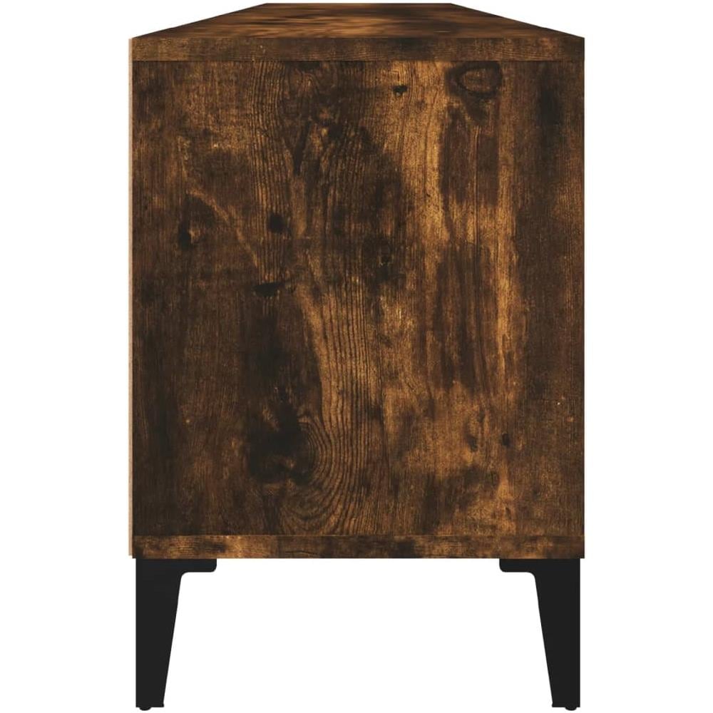 Mobile Porta Tv Rovere Fumo 150x30x44,5 Cm In Legno Multistrato - Foto 8