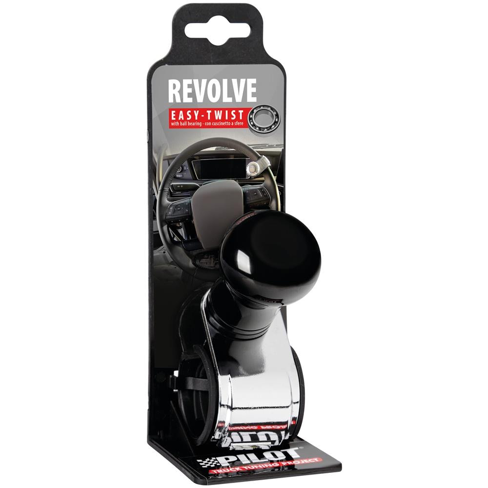 Revolve, Pomello Volante In Alluminio Anodizzato Nero, Staffa Cromata - Foto 2