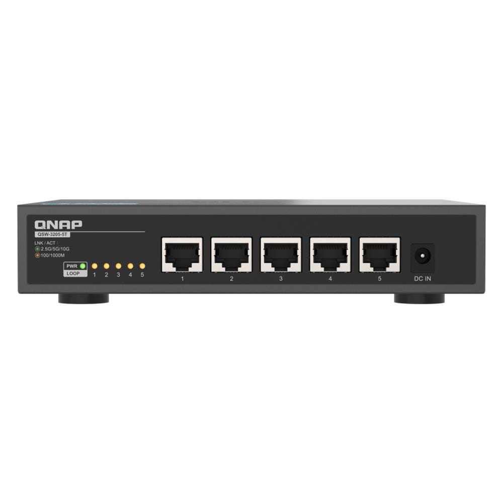 QSW-3205-5T switch di rete Non gestito 10G Ethernet (100/1000/10000) Desktop Nero - Foto 1