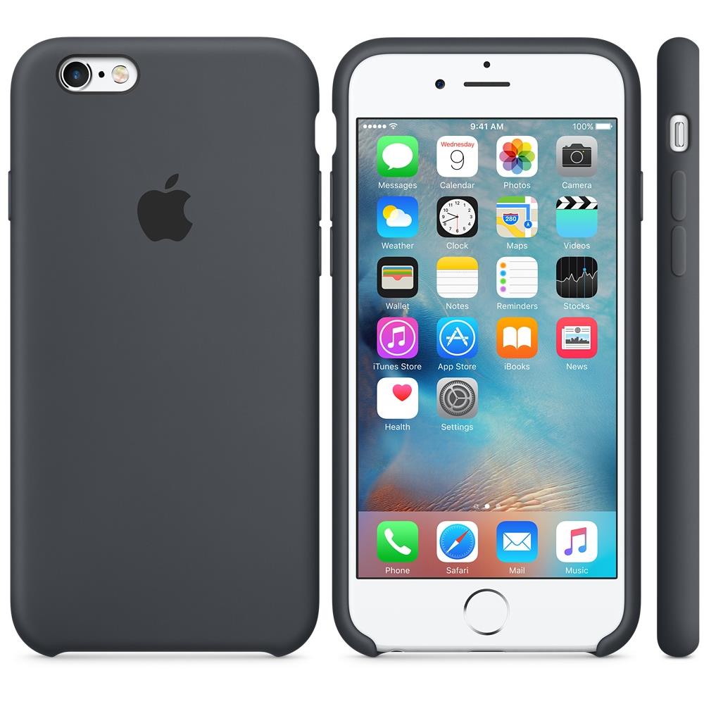 custodia in silicone per iphone 6/6s - antracite custodia in silicone per iphone 6/6s - antracite