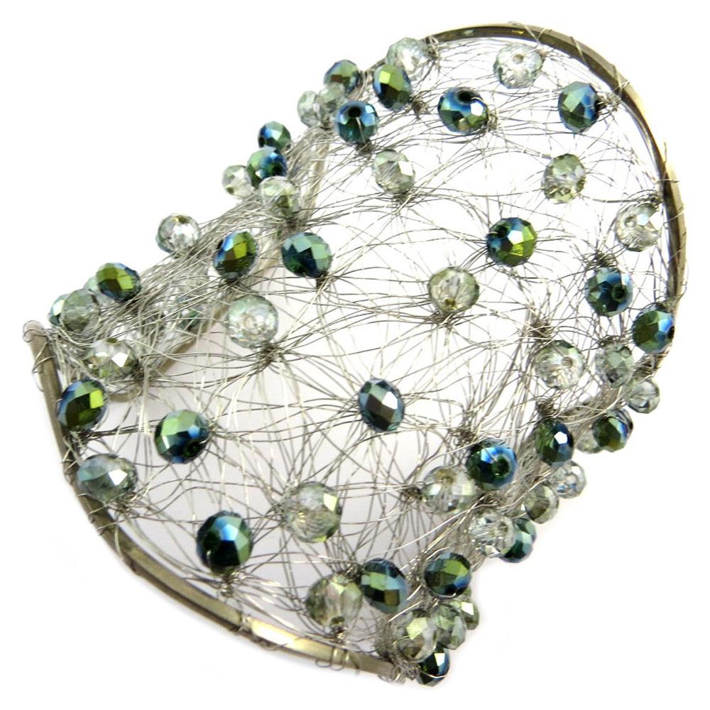 Lily-Crystal - Bracciale Fatto A Mano 'callas' Verde - 17x85 Cm