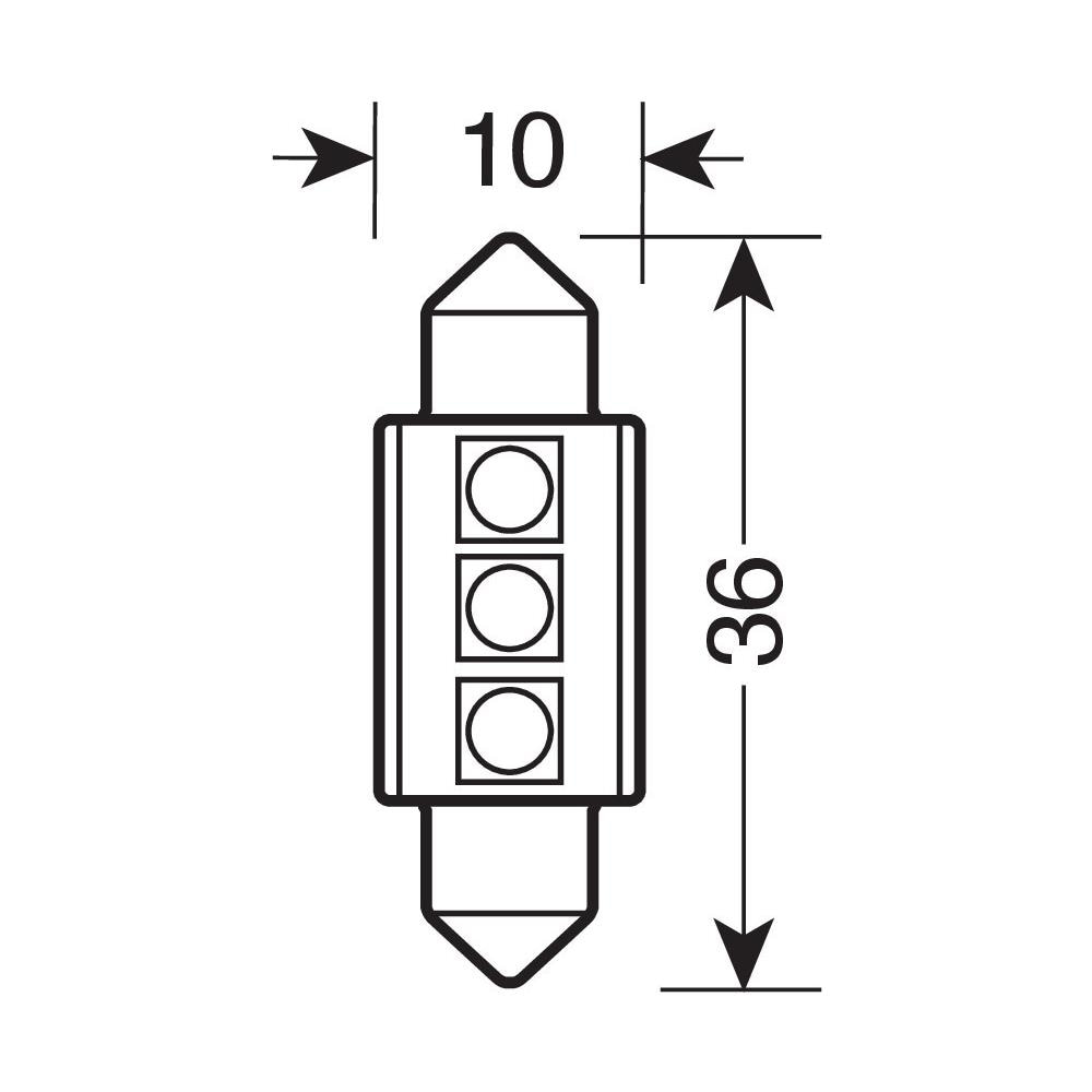 da Siluro Hyper-led 10x36mm. 3smdx3chips (9c - Foto 5