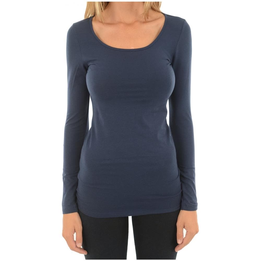Maglia Camicia maniche lunghe Maxi My Ls Soft Long U-neck Donna, Blu, S - Foto 1