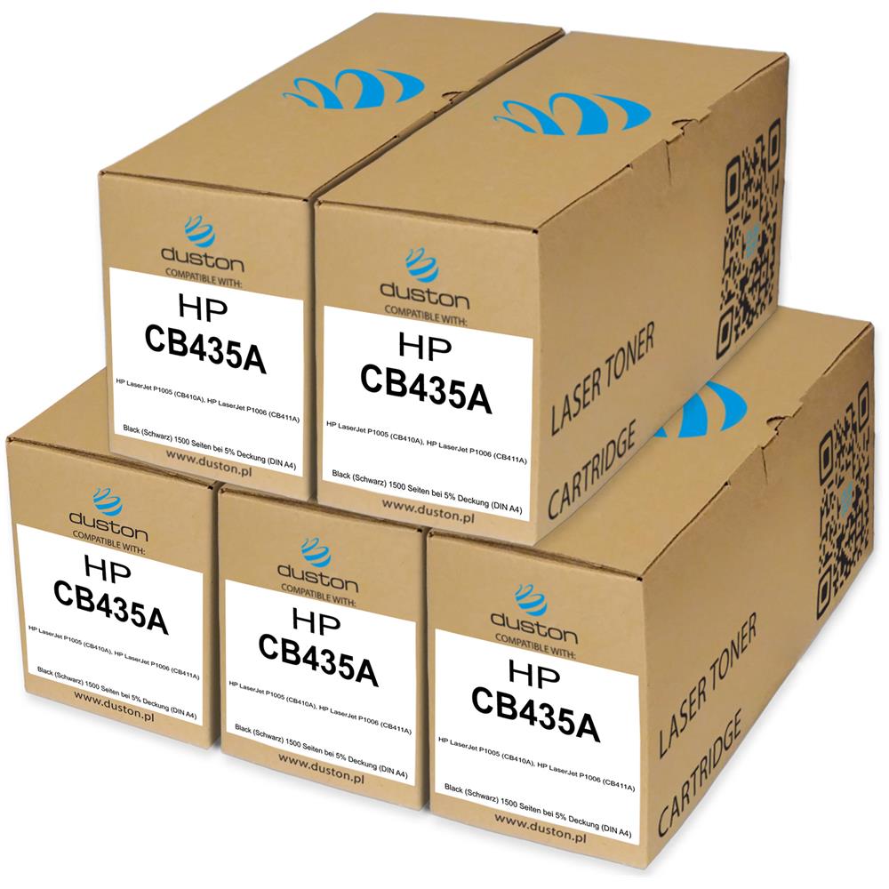 TONER - 5x Cb435a, 35a Negro Compatible Con Hp Laserjet P1005 P1006 - Foto 1