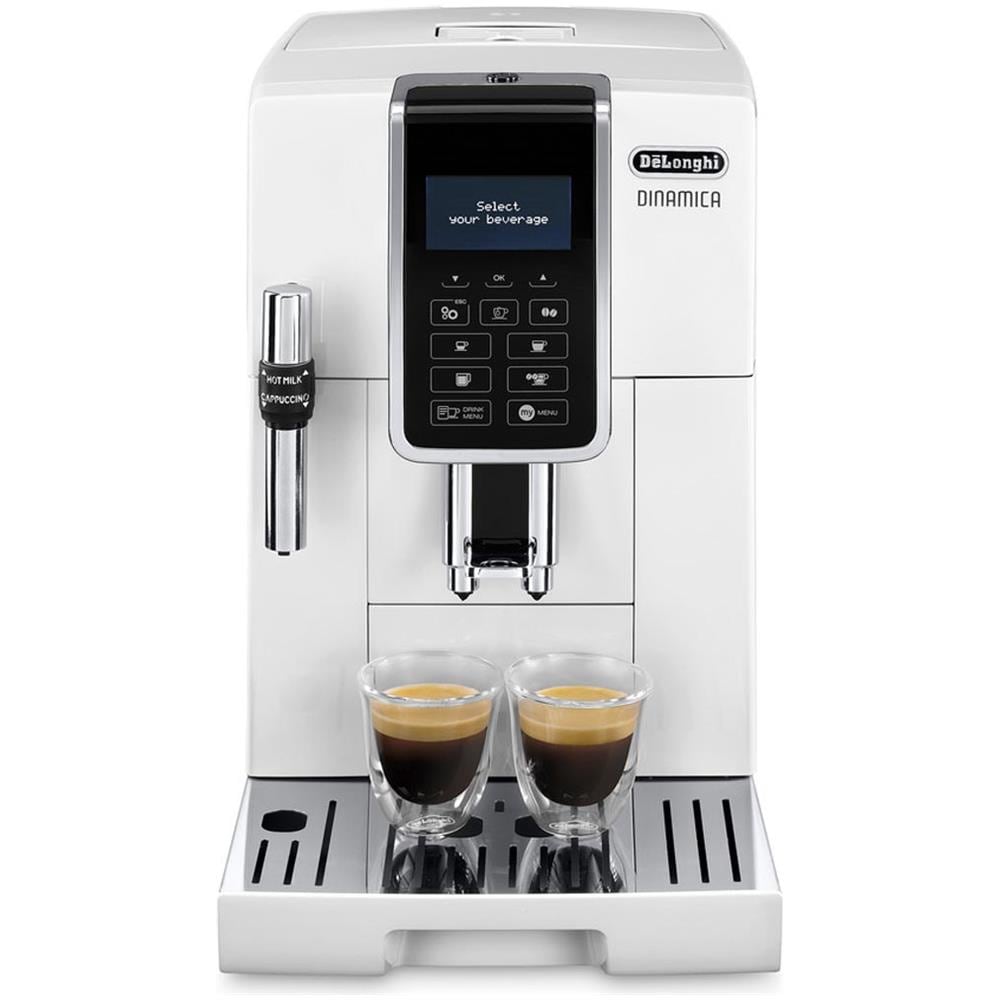 DeLonghi Dinamica Ecam 350.35. W, Libera installazione, Automatica, Espresso machine, Chicchi di caffè, Caffè macinato, Bianco, LCD - Foto 2