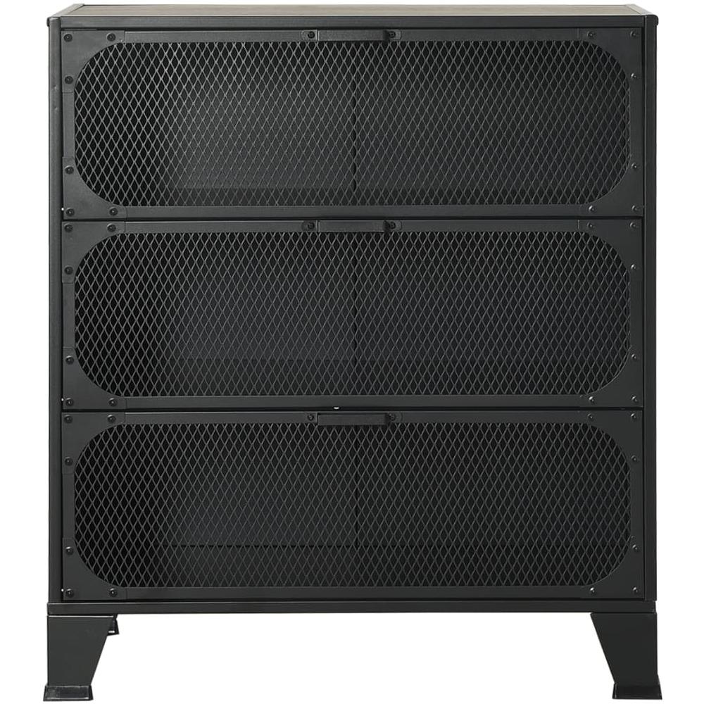 Armadi Portaoggetti 2 Pz Grigi 72x36x82 Cm Metallo E Mdf - Foto 2