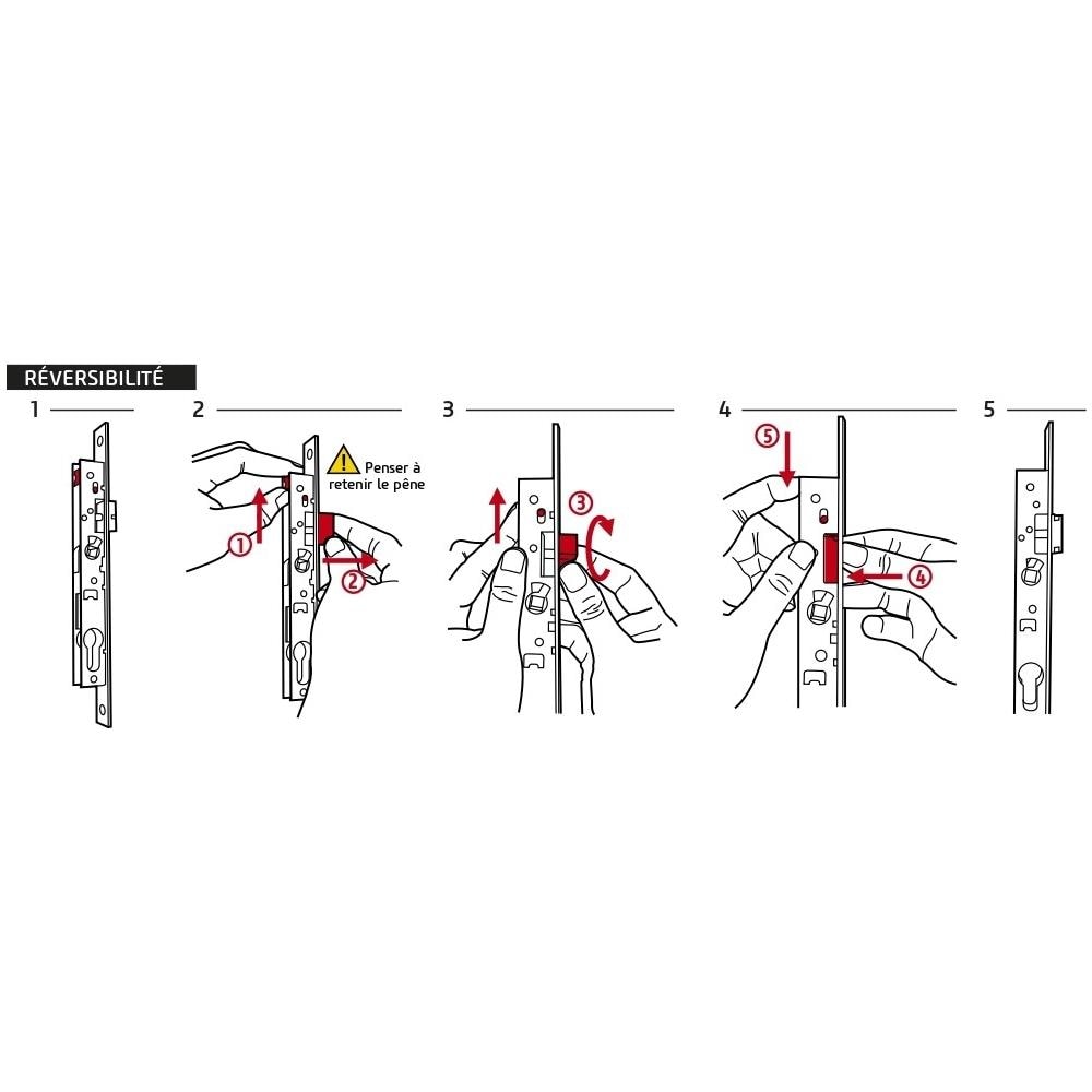 Serratura A Combinazione Meccanica Per Serratura Da Incasso Per Porta Interna, Quadrata 7mm, Cromo Opaco - - Foto 2