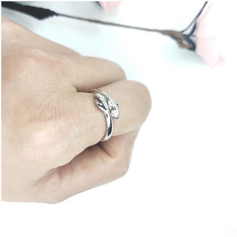 Anello Abbraccio Color Argento   2 Pacchi - Foto 2