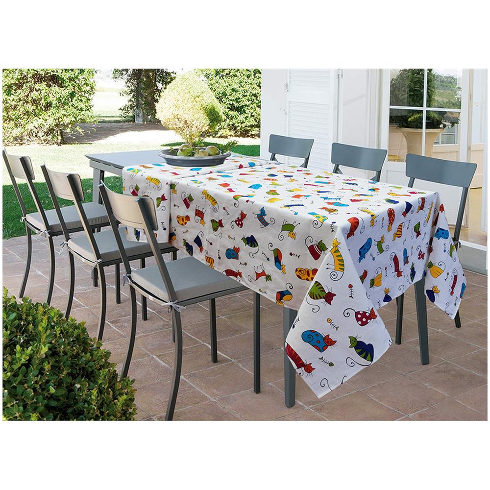 Tovaglia Per Salotto Cucina Tavolo In Cotone Made In Italy 100% Cotone Micetti Rp 140x240 Micetti - Foto 1