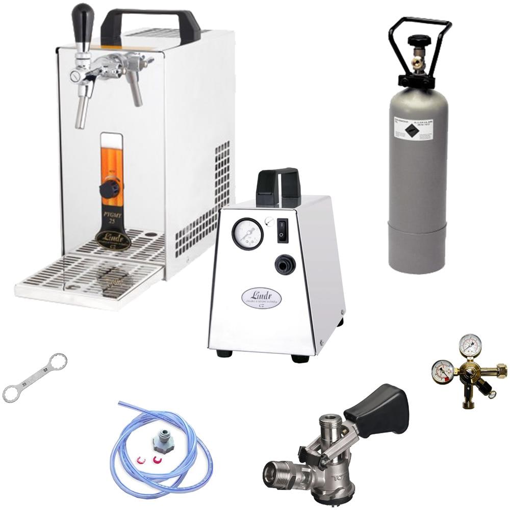 Set Completo - Spillatore Birra - Pygmy 25, Dispenser Birra, Macchina Per Birra 1-linea, 35 Litri /h - Raffreddatore A Secco, Keg:nc Adapter - Foto 1