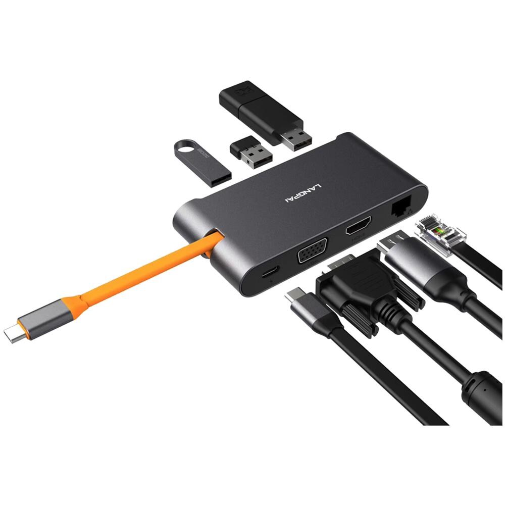 EX-1220HM replicatore di porte e docking station per laptop USB 3.2 Gen 1 (3.1 Gen 1) Type-C Nero - Foto 2