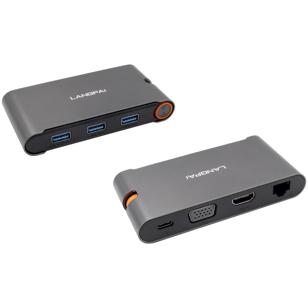 EX-1220HM replicatore di porte e docking station per laptop USB 3.2 Gen 1 (3.1 Gen 1) Type-C Nero - Foto 1