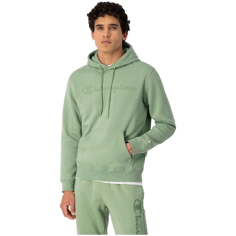 Felpa Uomo con Cappuccio Interno Felpato Logo - Foto 2