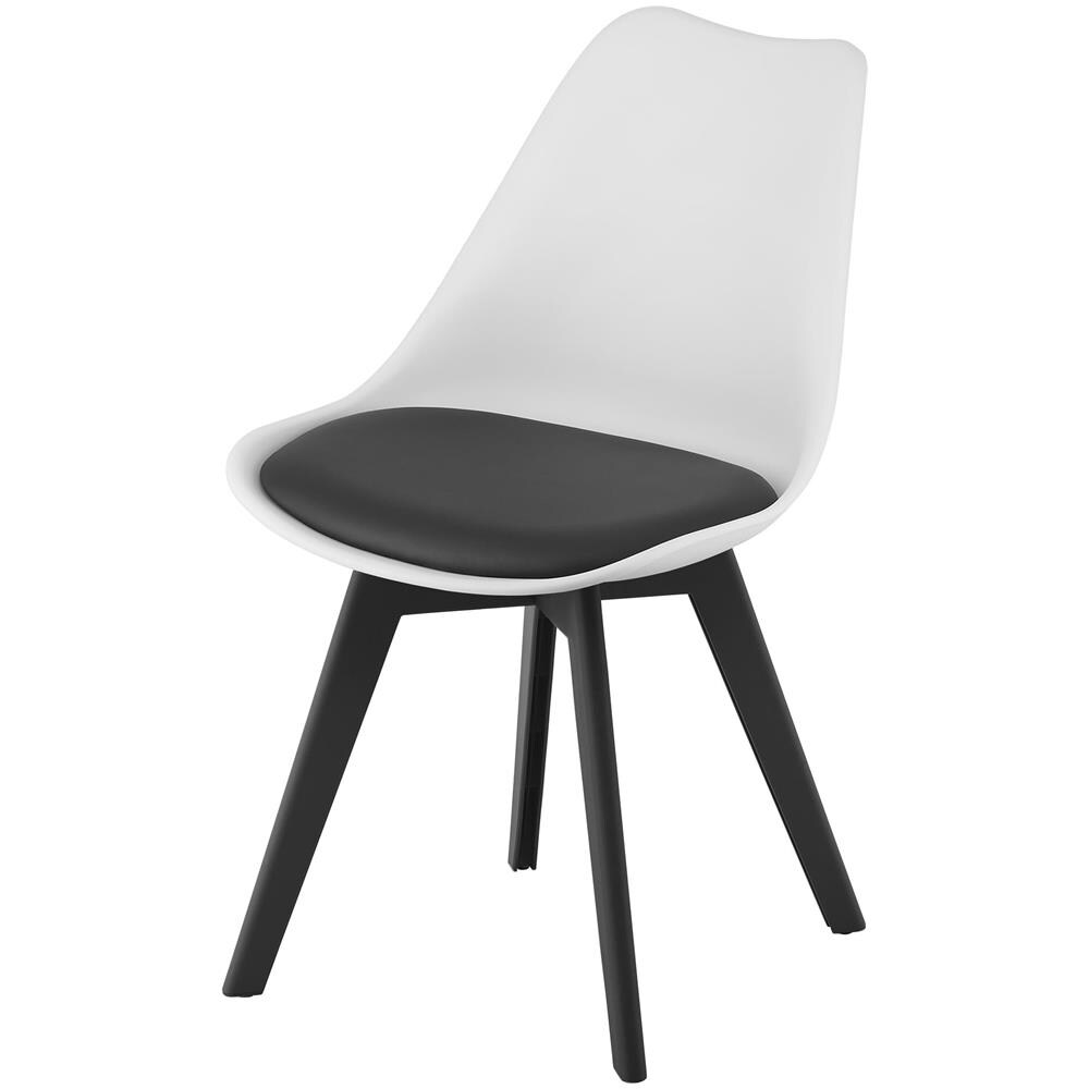 Sedia RIXK - Design ergonomico senza tempo, nero e bianco x 2 - Foto 2