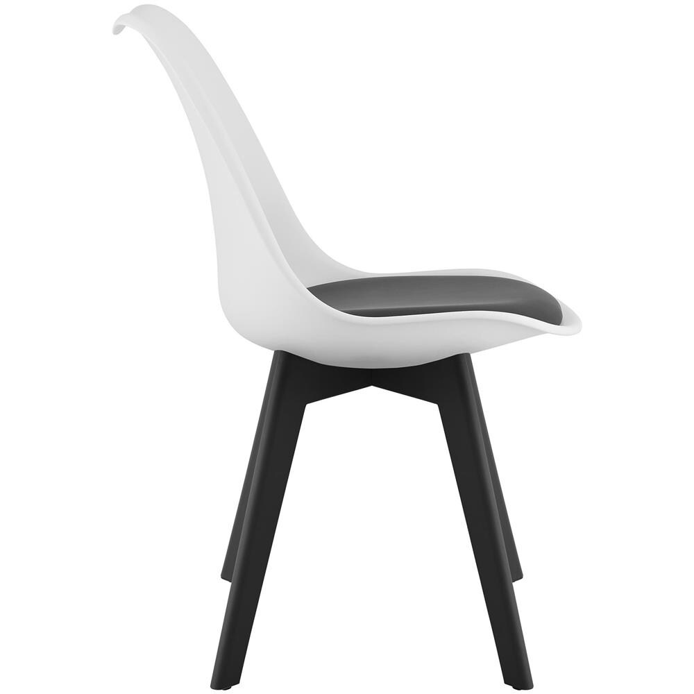 Sedia RIXK - Design ergonomico senza tempo, nero e bianco x 2 - Foto 5
