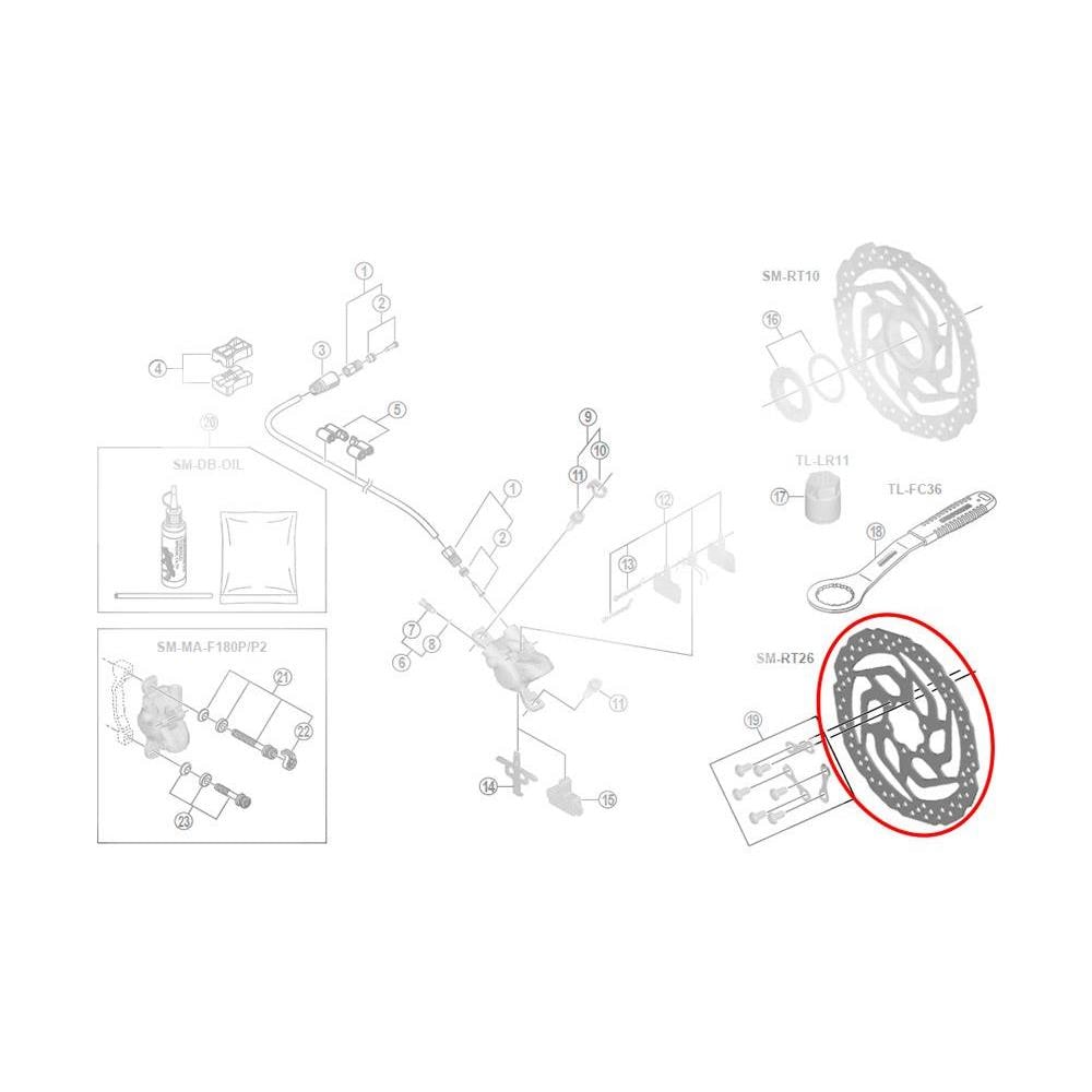 Disco Freno Sm-rt26m 180mm 6 Fori - Foto 4