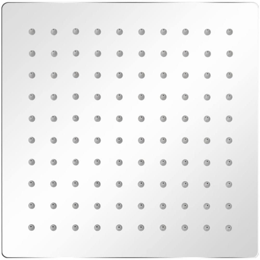 Soffione Per Doccia A Pioggia 2 Pz Acciaio Inossidabile 20x20cm - Foto 2