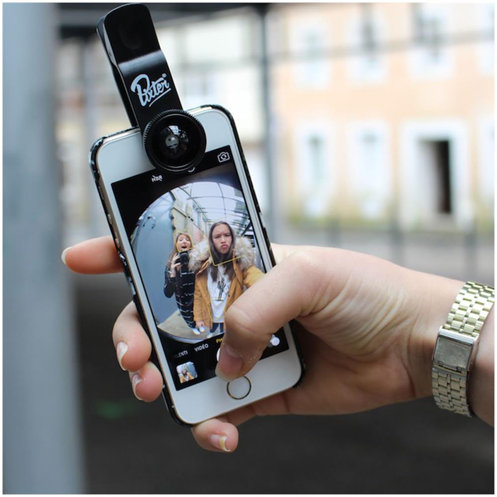 Obiettivo Fisheye Angolo Di 180° Smartphone / Tablet Con Clip Pixter - Foto 2