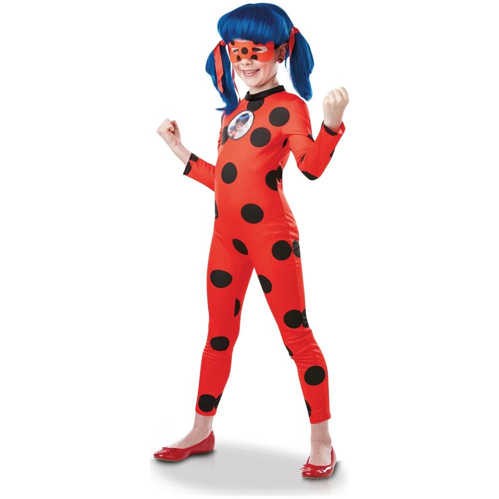 Costume Miraculous Ladybug Bambina - Taglia: 7/8 Anni (117/128 Cm) - Foto 1