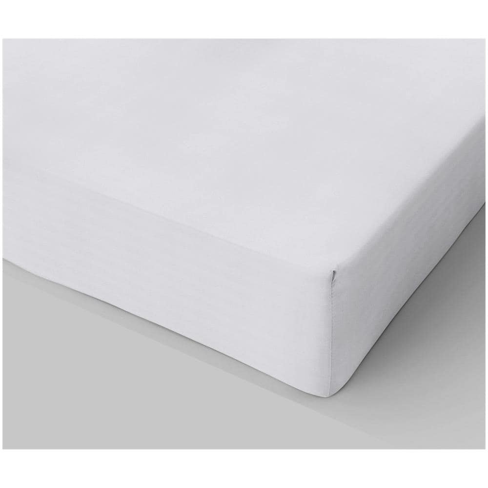 Lenzuolo Sotto Con Angoli Invernale Felpato In Flanella Anti-pilling 100% Cotone Tinta Unita Matrimoniale 180x200 Cm - Bianco - Foto 1