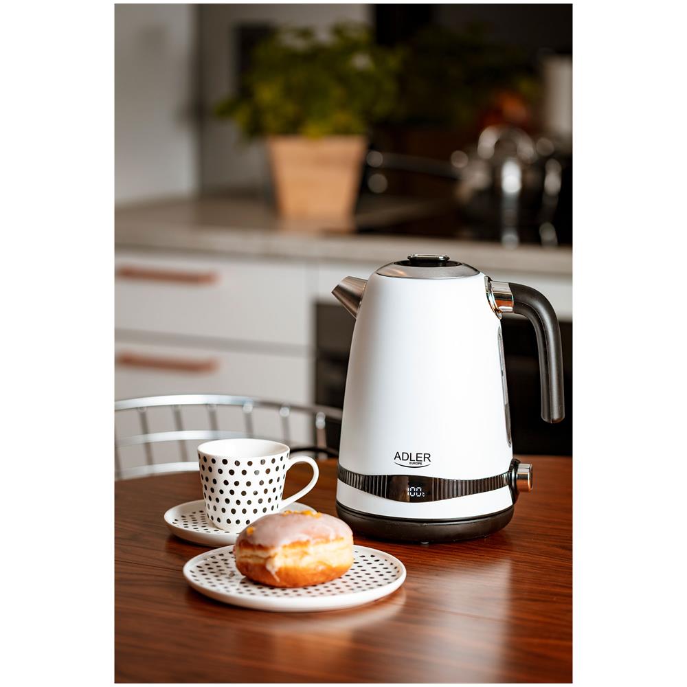 Ad1295 Bollitore, Vintage, 1,7l, Senza Bpa, Controllo Della Temperatura, inox, senza Fili 2200w - Foto 2