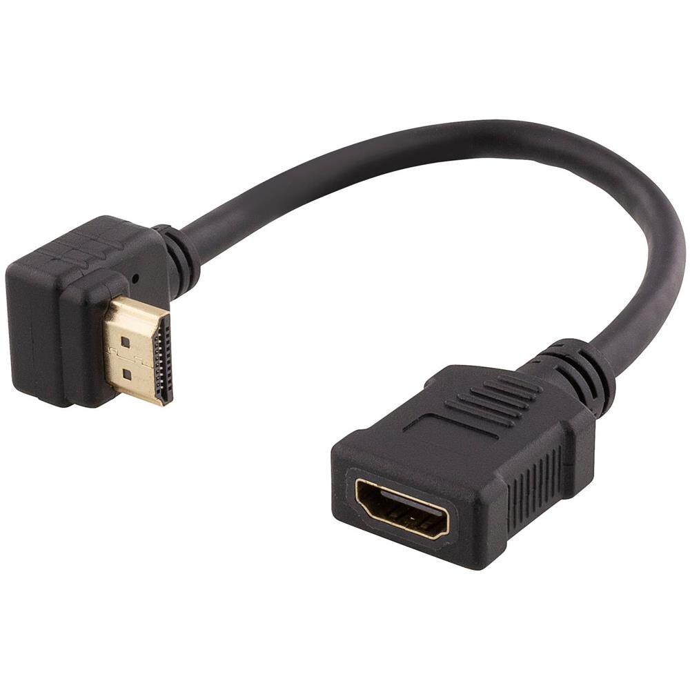 Adattatore Hdmi Flessibile, 0,2 M, Angolato Verso L'alto, Hdmi M / F, Uhd, Risposta - Foto 1