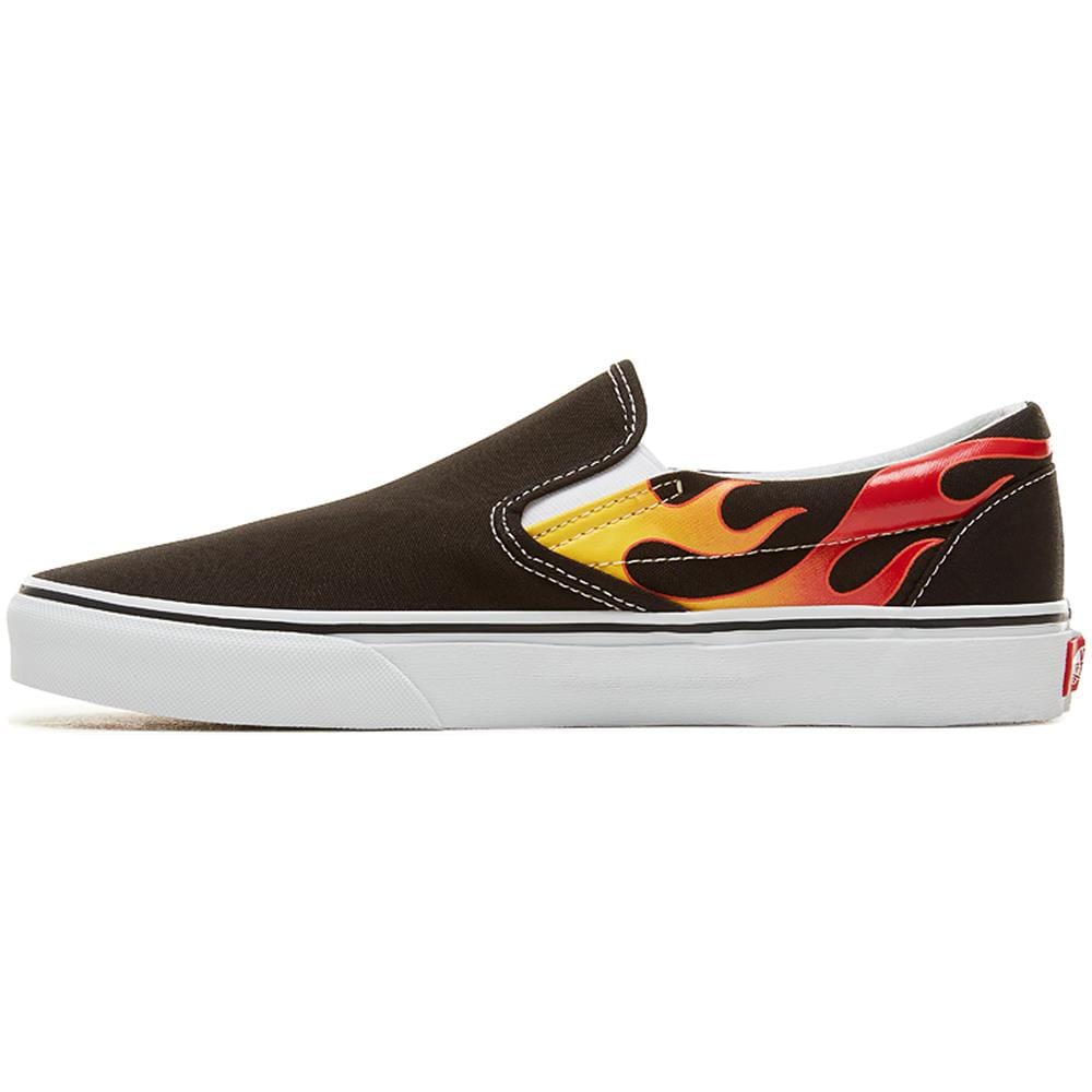 Scarpe Classic Slip-on Flame Taglia 38 Codice Vn0a38f7phn Nero - Foto 2